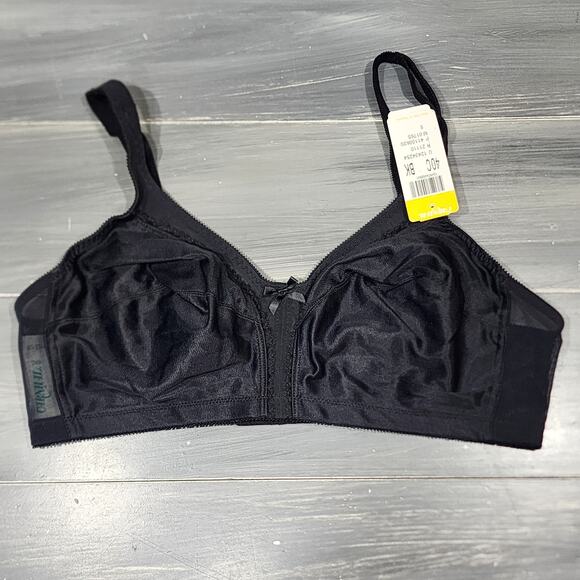 Carnival Bra 40C Wirefree 620 Full Figure Soft Cup Bra Black - Picture 1 of 10